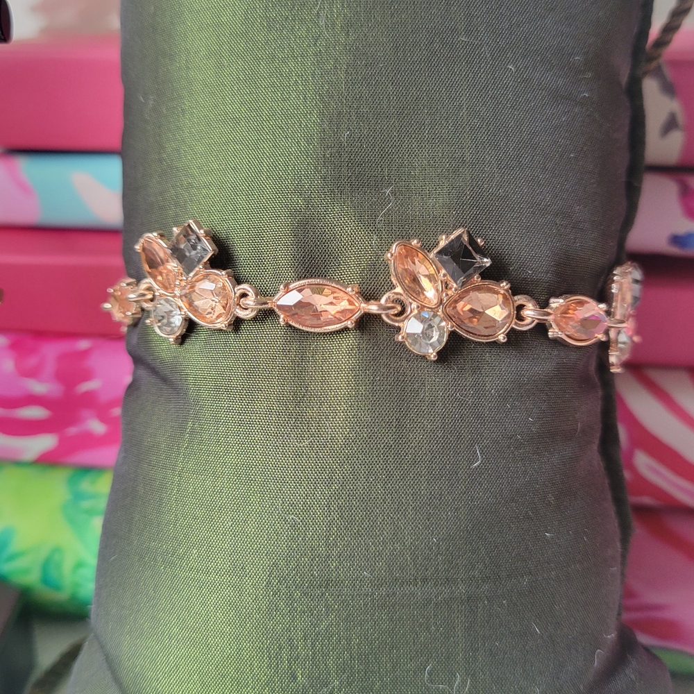 5/$25💎 Rose Gold Crystal Link Bracelet
